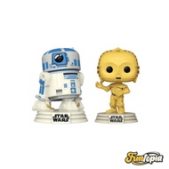 Funko POP! (7447)-R2-D2 & C-3PO Retro Reimagined ver. (Exclusive) Star Wars: Disney 100th