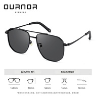 OURNOR | แว่นกันแดดป้องกัน UV ทรง Aviator กรอบไทเทเนียม