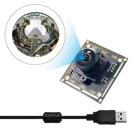 Panoramic Fisheye High Resolution 360 USB 4K 8MP Camera Module 220 Degrees IMX415 30FPS for Windows 