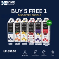 Bonne Finland Discovery Juice Bundle 1L x6 (5 FREE 1) | Try All Flavours | No Preservatives Halal