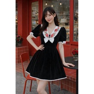 BLT Brand: Black Velvet Dress Second Hand Size M