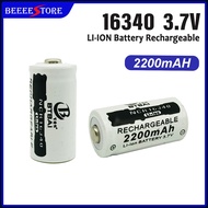 1PCS 16340 2200mah 3.7V Rechargeable Lithium battery