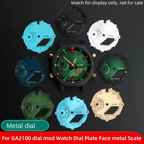 Casioak dial mod Watch Dial Plate Face metal surface For Casio For G-SHOCK GA2100 mod dial 2110 GA-B