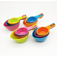 Set Of 4 Plastic Measuring Cups 4 Sizes
