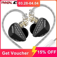 FAAEAL CCA HM20 HiFi Wired Earphone 1DD+7BA Hybrid Technology In Ear Earbuds Noice Cancelling Headse