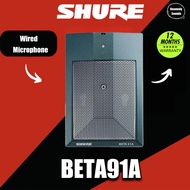 Shure BETA91 BETA91A beta 91a Professional Half-Cardioid คอนเดนเซอร์แบบมีสายไมโครโฟนสําหรับความถี่ต่