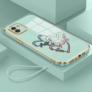 HP Phone Case For Samsung Galaxy A03 A03s A03 Core Case Love Pattern Phone Case Layered Strap Case S