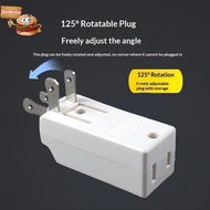 jia Travel Friendly US Wall Plug Adapter 3 Outlet 125° Rotatable Extender 1-4PCS for Hotel Home Offi