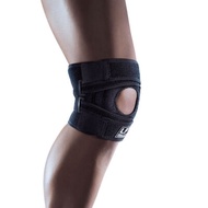 LP SUPPORT-EXTREME KNEE SUPPORT WITH POSTERIOR REINFORCEMENT STRAPS-BLACK