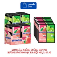 [Wholesale Lot of 12 Boxes] Mentos Clean Breath Sugar-Free Lozenges Peach/Grape Mint Flavor 17.5g - 