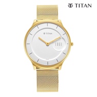 Titan Edge Baseline White Dial Analog Stainless Steel Strap Watch for Men