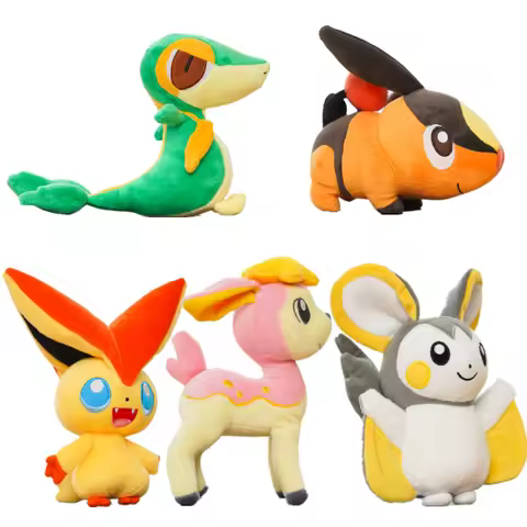 Pokemon Plush Tepig Victini Snivy Emolga Deerling Victini Cyndaquil Sleeping Charizard Gengar Spriga