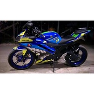 Yamaha R15 full body Decal, BlueShark variation striping sticker Decal