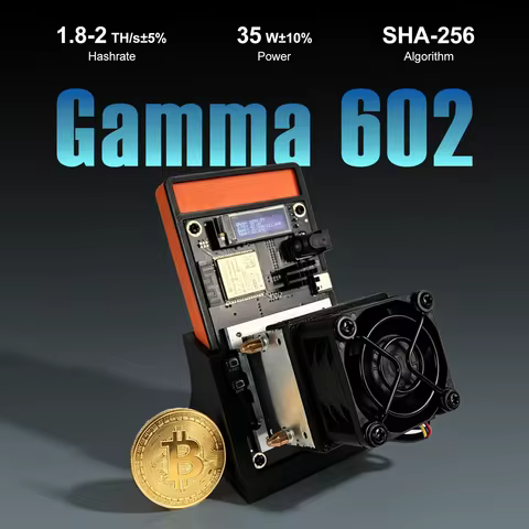Bitaxe Gamma 601/602 Bitcoin Solo Mining Machine 1.7~1.8TH/s – Open Source Lottery Miner Overclockab