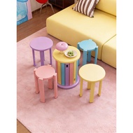Multifunctional Dopamine Wooden Chair Stacking Bench Relaxing Bench Dining Multipurpose Home Furnitu