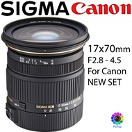 Sigma 17x70 f2.8-4.5 DC  Macro (Canon) 100% NEW SET