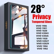 Anti-Spy Privacy Clear Tempered Glass Vivo 1906 1901 1820 V2043 V2026 1920 V2027 V2029 1904 1902 Cle