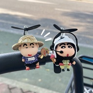 [Official Authentic] [Ready Stock] 2025 New Cute Straw Hat Crayon Shin-Chan Windmill Bamboo Dragonfl
