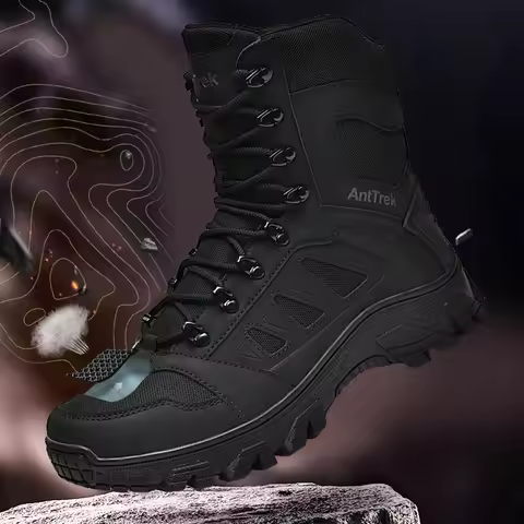Men's field combat training boots four seasons non-slip comfort jungle combat boots high-top outdoor