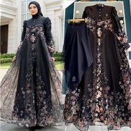 SHELLASAUKIA GAMIS DRESS KATUN SET HIJAB ORI BY SHELLASAUKIA