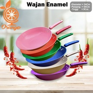 34cm Enamel Frying Pan Non-Stick Frying Pan 34cm Non-Stick Anti-Scratch Wok