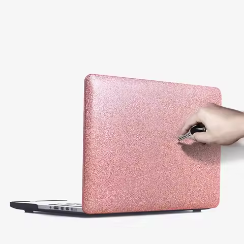 Glitter Glossy Plastic Hard Case for MacBook Air 13 M1 2022 16" A2485 A2337 M1 M2A2338 A2681 14" A24