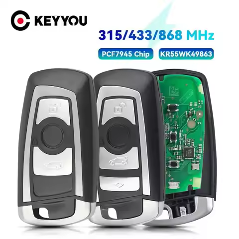 KEYYOU Remote Car Key KeylessGo For BMW 3 5 7 Series 2009-2016 CAS4 F System KR55WK49863 pcf7945 315