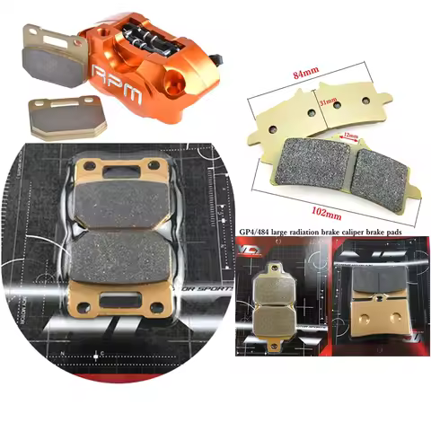 Motorcycle High Performance Copper Metal Sintered Brake Pads For Adelin/Rpm/Frando/Brembo 82/84/40/1