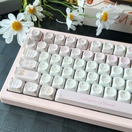 Teddy Bear&Flower Keycaps MOA/Cherry Profile 120+ Keys PBT Dye Sublimation Aula F75 F99 RK100 Mechan