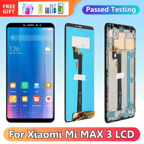 6.9" AMOLED Mi Max 3 Display Screen Replacement, for Xiaomi Max 3 Max3 Lcd Display Digital Touch Scr