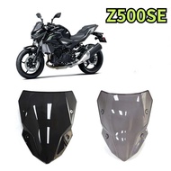Suitable for Z500 Motorcycle Heightened Front Windshield, Z500SE Motorcycle Transparent Rainproof De