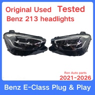 Mercedes-Benz E300 Headlight 213 E250 E200 E350 LED Head Lamp Left Right Original Used 2021-2025