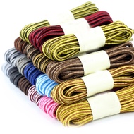 1 Pair Striped Two-tone Round Shoe Laces Martin boots Sport Casual Shoe Lace