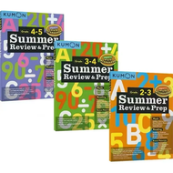 3 books/set of Kumon summer review and mathematics formal education summer homework books for grades