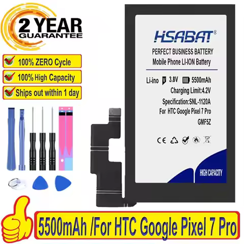 Top Brand 100% New 5500mAh Battery for Google Pixel 7 Pixel 7 pro 7A5G Batteries GZE8U GMF5Z GP5JE