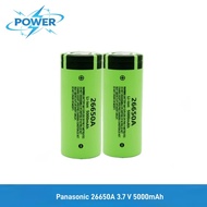 Panasonic 26650A 3.7V 5000mAh 26650 Lithium Rechargeable Battery For Strong Flashlight Alarm Stereo 