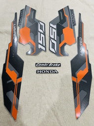Bộ tem decal dán xe máy Honda Air Blade 150 đời 2021 limited edition màu xám cam zin thái siêu đẹp