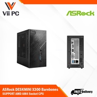 ASROCK Deskmini X300 Barebone / 155x155x80mm / DP+HDMI+VGA / support 2xM.2 + 2xInt 2.5" SATA3 / GBE 