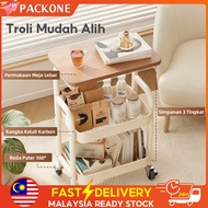 PACKONE Raktrolley 3 Levels Trolley Shelves Rak Pelbagai Fungsi