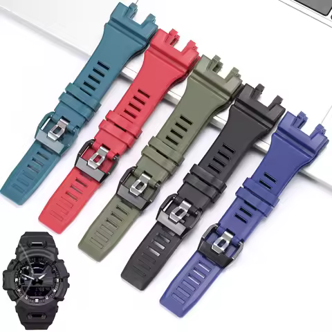 Resin Watch Band For Casio GBA-900 Series Men's Sports Waterproof Rubber Replacement Bracelet Watch 