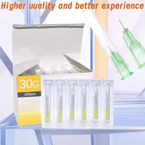 50/100pcs Independently packaged sterile disposable 34g, 32g, 30g, 18g painless small needle beauty 