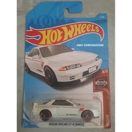 Hotwheels Nissan Skyline GT-R BNR32 white Nissan Skyline R32 Yokohama