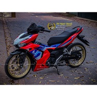 HRC zin sticker blue red black 2024 winner x v3 v4 car sticker HRC color white mask 3-layer removabl