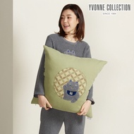 YVONNE COLLECTION招財貓方形抱枕(60x60公分)-抹茶綠