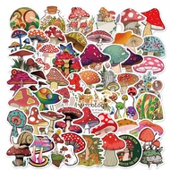 Stickers 50pcs 【Cartoon Mushroom】 Notebook Luggage Scooter Phone Case Waterproof Stickers