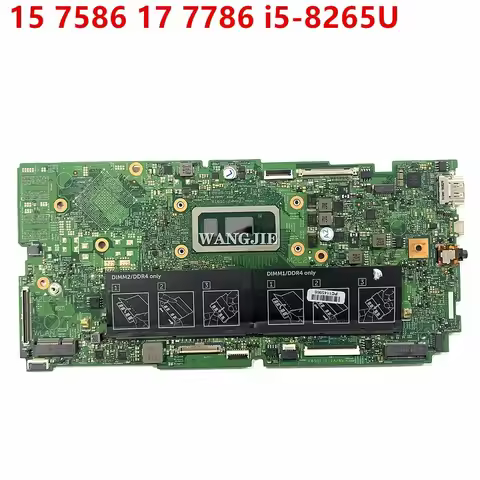 For Dell Inspiron 15 7586 17 7786 Laprop Motherboard 18706-1 H3KD8 Mainboard With I5-8265U CPU CN-0K