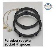 Perodua speaker socket + spacer