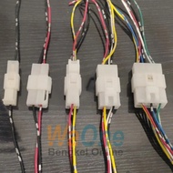 Large Connector Socket Plus Cable 1 2 3 4 6 Pin 6.3 Male Female Pair Extension Plug Socket Plug Exte