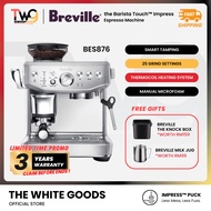 Breville BES876 Barista Express Impress Espresso Coffee Machine with Smart Tamping BES876SST BES867B