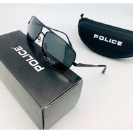 HITAM New Men's POLICE POLARIZED Sunglasses +UV Photochromic p90337 AUTHENTIC SERIES FULLSET